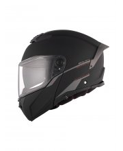 Matt Black MT Atom 2 Blank Motorcycle Helmet at JTS Biker Clothing